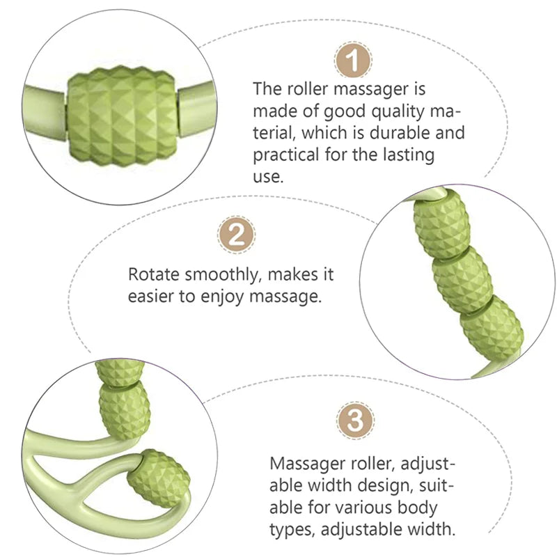 12-Rollen-360°-Massagegerät – Ideal zur Muskelentspannung & Regeneration