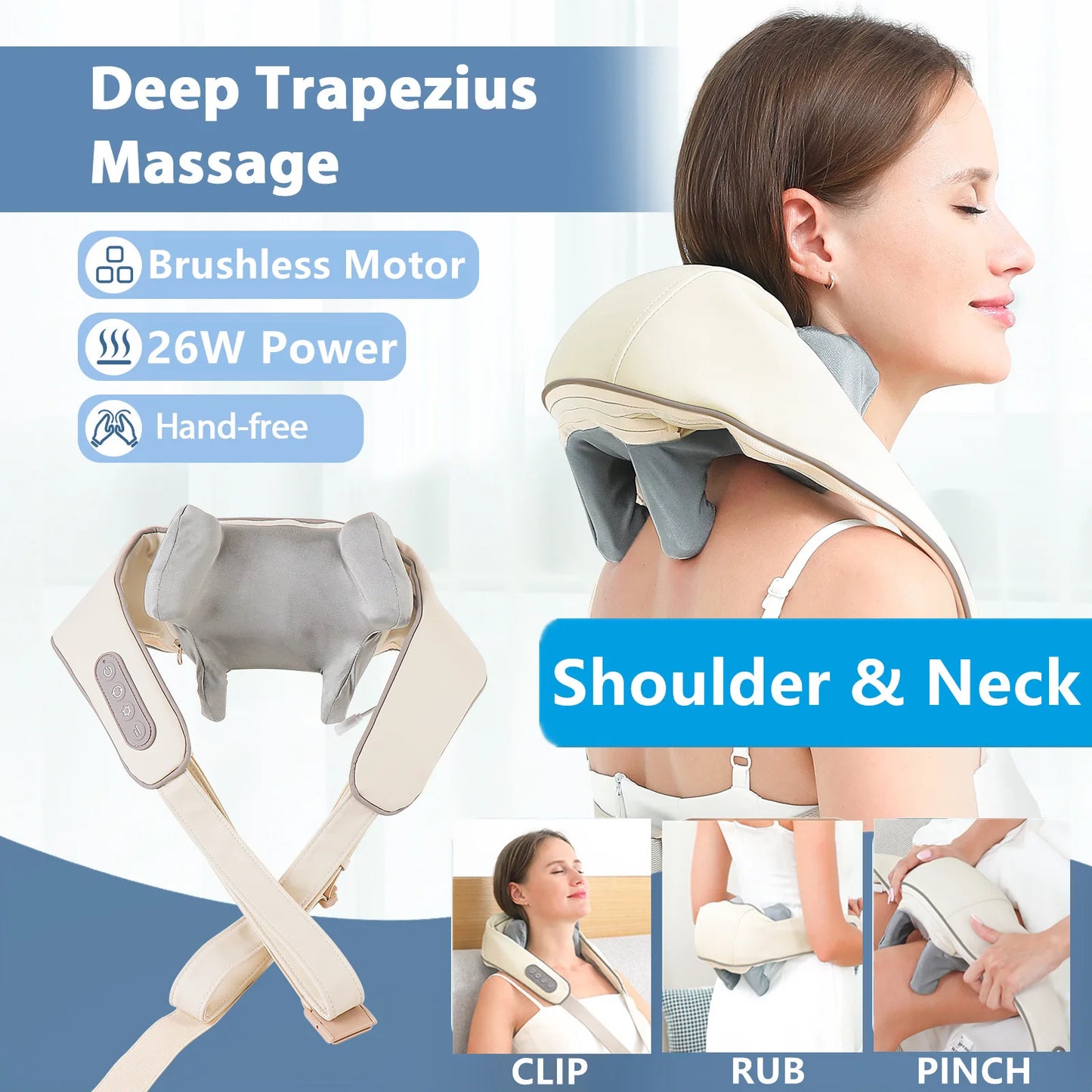 Shiatsu-Nackenmassage-Gerät für maximale Entspannung